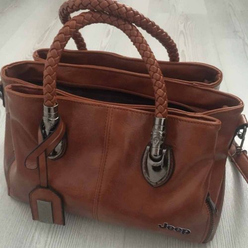 Triple Zipper Leather Hand Bag photo review