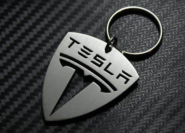 Tesla keychain