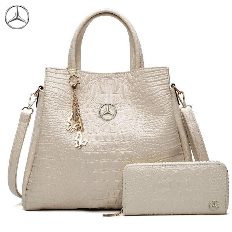 Mercedes Benz Luxury Handbag With Free Matching Wallet - monovibags