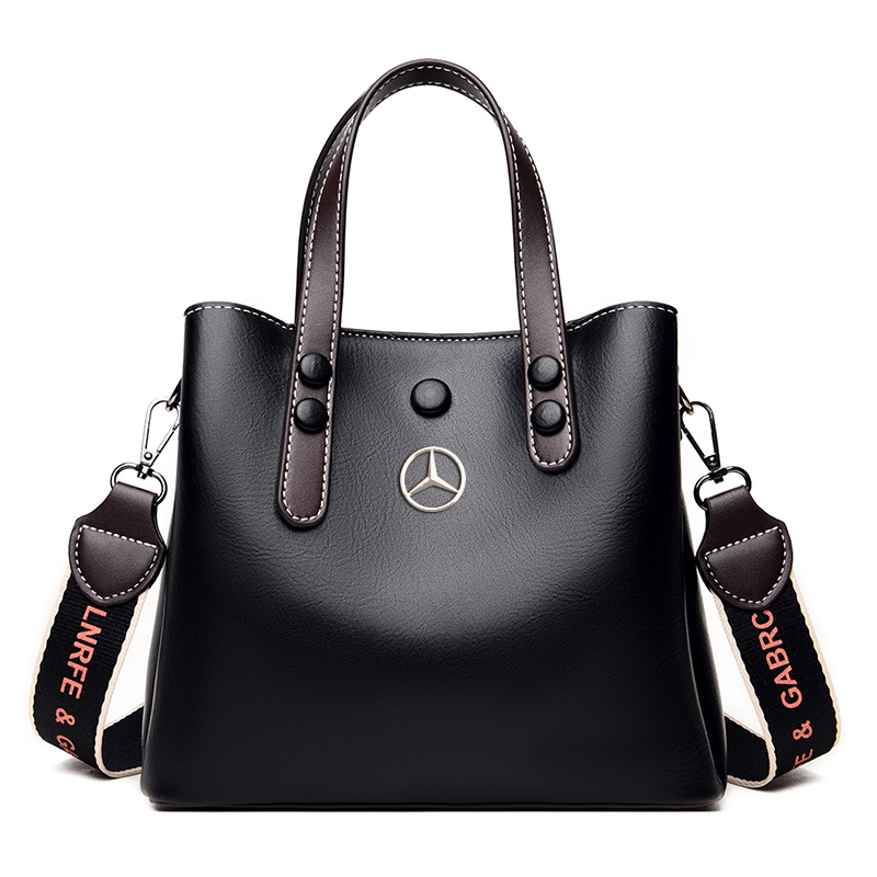 Mercedes Benz Bright Lacquered Platinum Leather Bags - EvaPurses