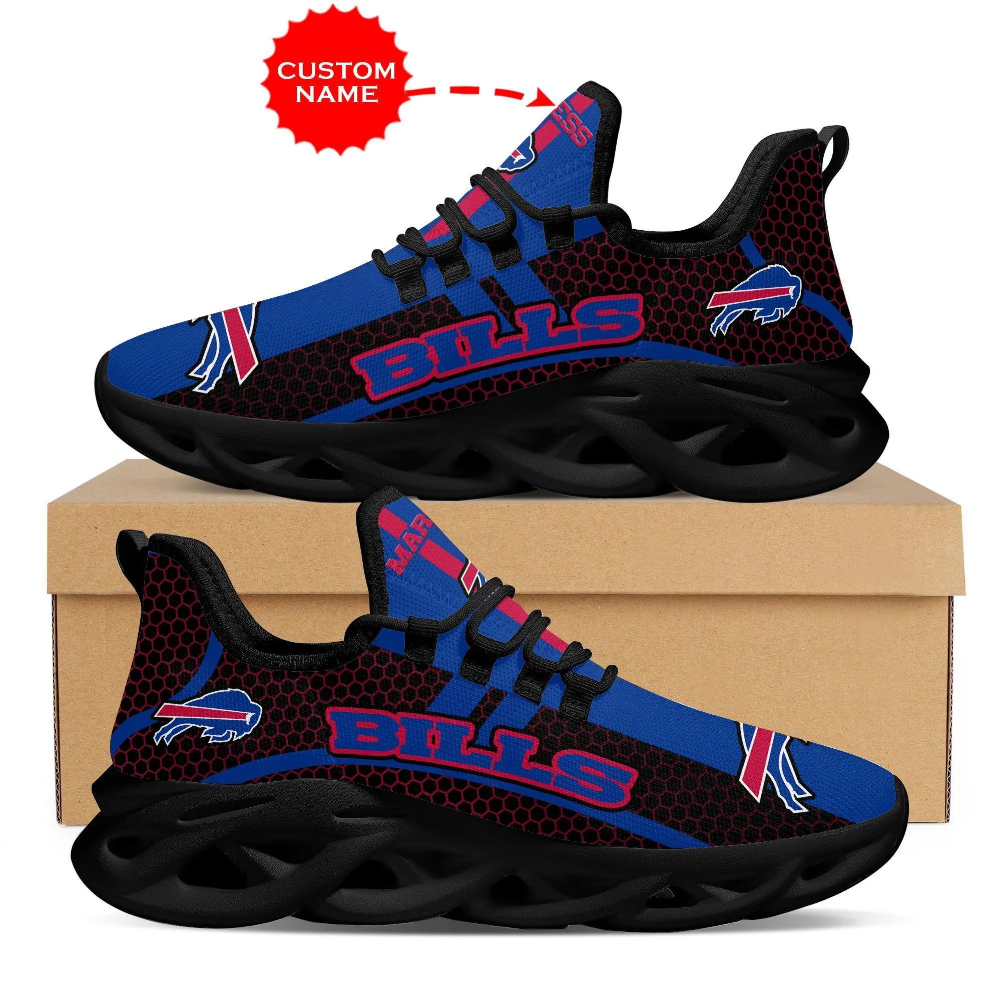 Buffalo Bills Football Air Mesh Running Shoes Sport Team For Men And Women