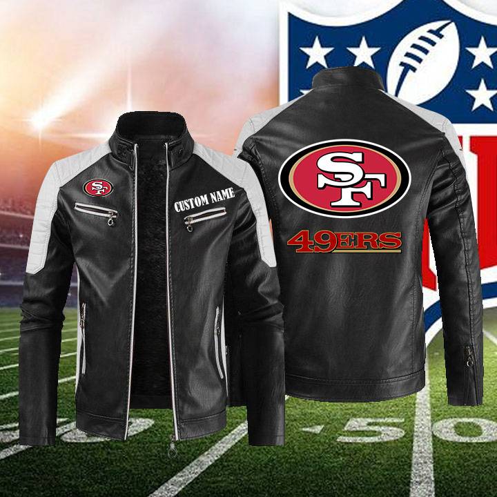 San Francisco 49ers Sport Leather Jacket V59 On Sale - Tana Elegant