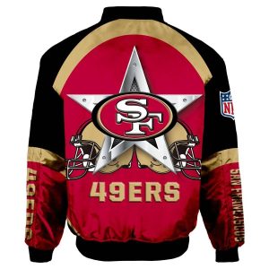 men's gold 49ers jacket