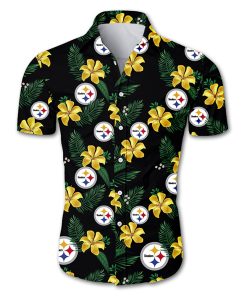 steelers hawaiian shirt, pittsburgh steelers hawaiian shirt, hawaiian steelers shirt, steelers aloha shirt, steelers tropical shirt, hawaiian pittsburgh steelers, steelers hawaiian