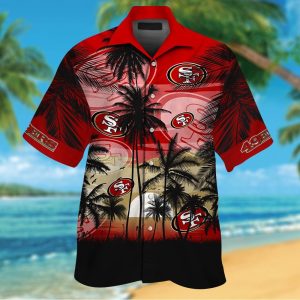 49ers hawaiian shirt, san francisco 49ers hawaiian shirt, 49ers aloha shirt, 49ers hawaiian, hawaiian 49ers shirt, niners hawaiian shirt