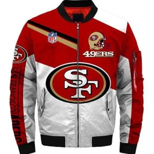 San Francisco 49ers Sport Bomber Jacket V51 On Sale - Tana Elegant