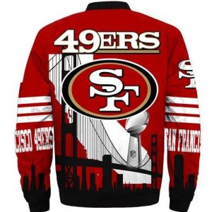 San Francisco 49ers Bomber Jacket For Men Women V57 - Tana Elegant