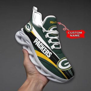 Custom Name NFL Teams Green Bay Packers Max Soul Shoes Style Gift