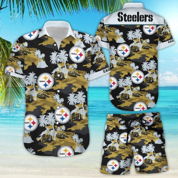 steelers hawaiian shirt, pittsburgh steelers hawaiian shirt, hawaiian steelers shirt, steelers aloha shirt, steelers tropical shirt, hawaiian pittsburgh steelers, steelers hawaiian