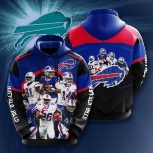 Buffalo Bills Custom Hoodie 3D Team Legends V10 - Tana Elegant