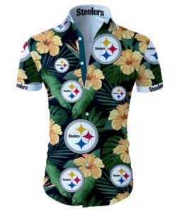 steelers hawaiian shirt, pittsburgh steelers hawaiian shirt, hawaiian steelers shirt, steelers aloha shirt, steelers tropical shirt, hawaiian pittsburgh steelers, steelers hawaiian