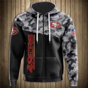 San Francisco 49ers Hoodies 3D Sweatshirt Pullover V44 - Tana Elegant