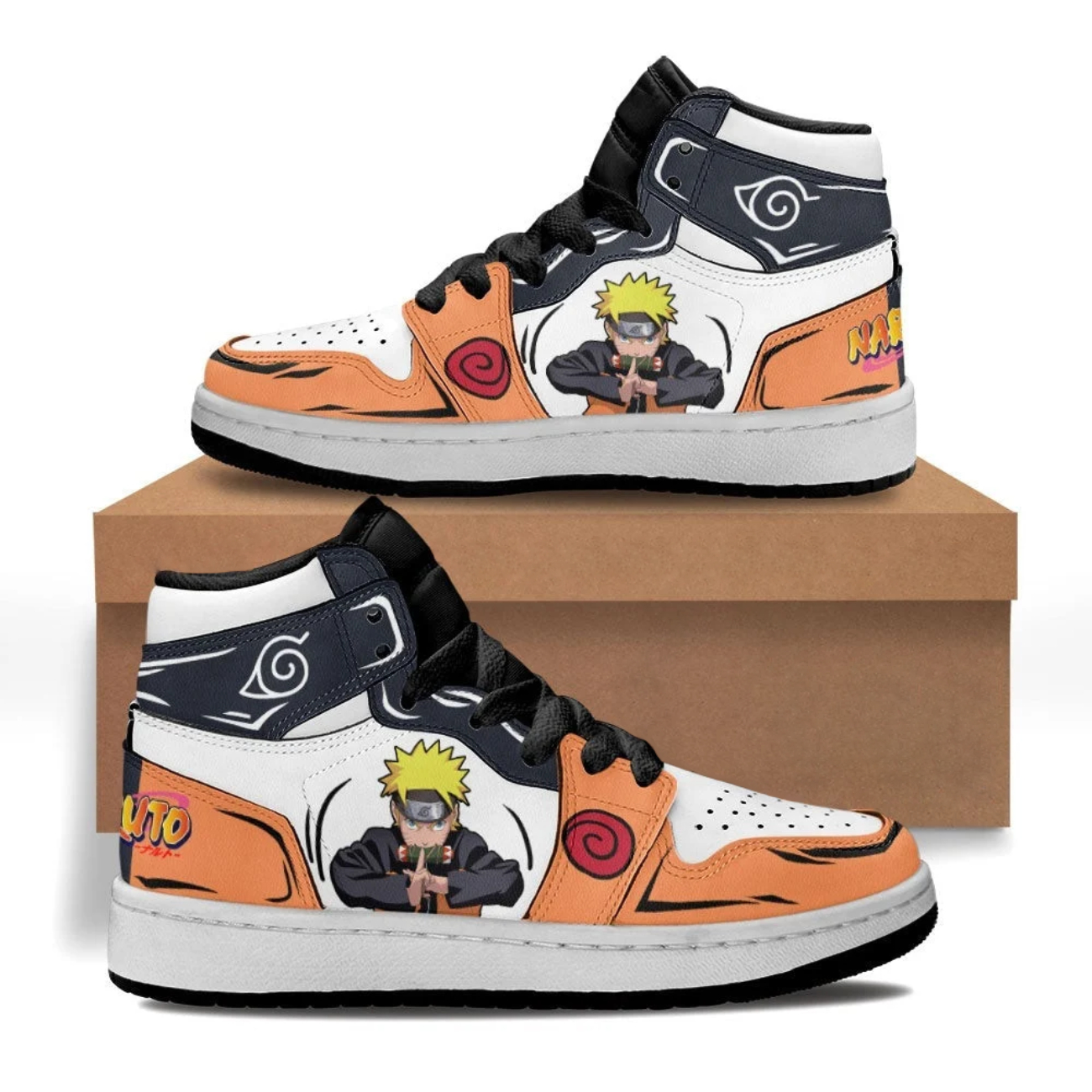 Naruto Uzumaki Kid high top custom shoes – Shoo Store