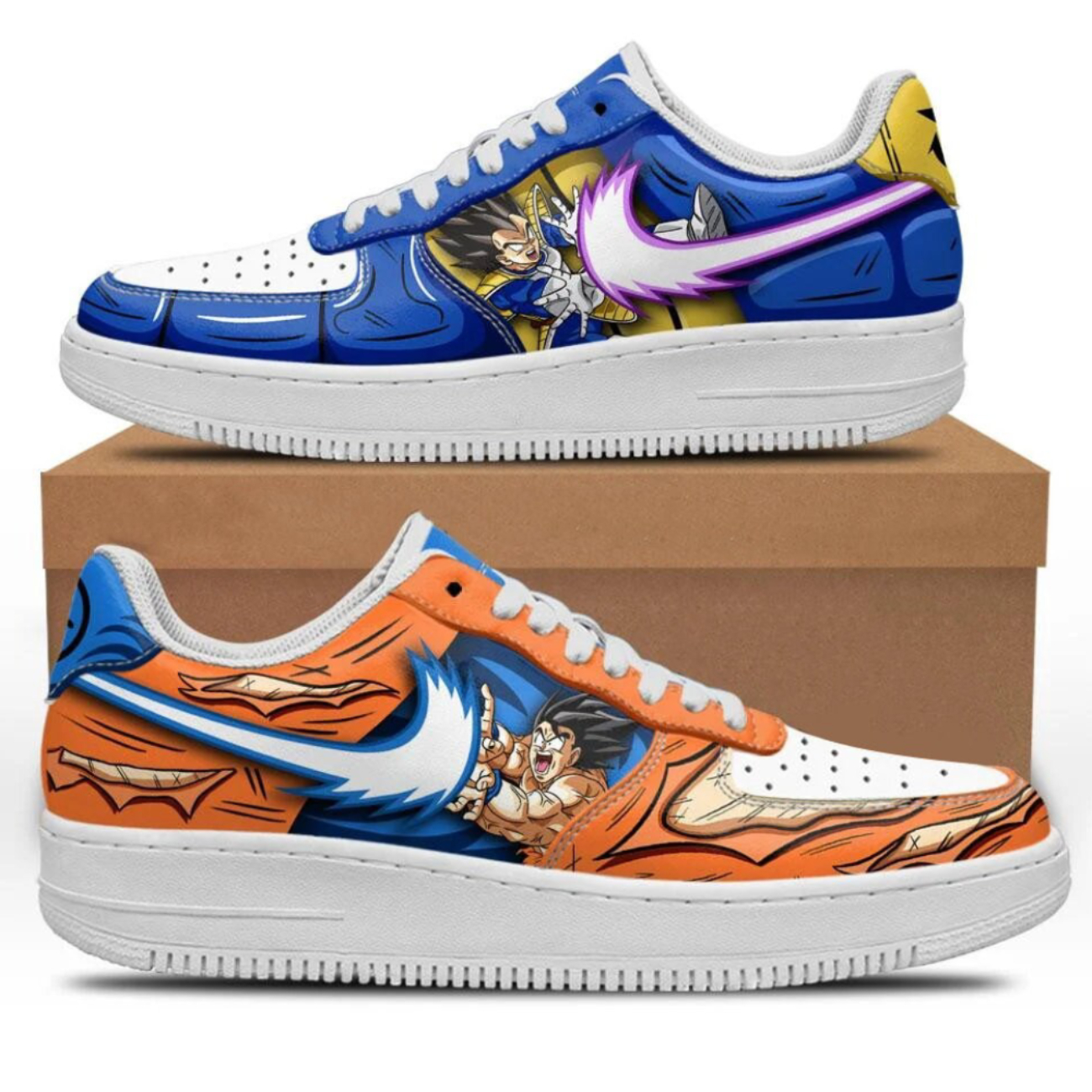 Goku And Vegeta Air Force Shoes Dragon Ball Shoes V35 - Tana Elegant