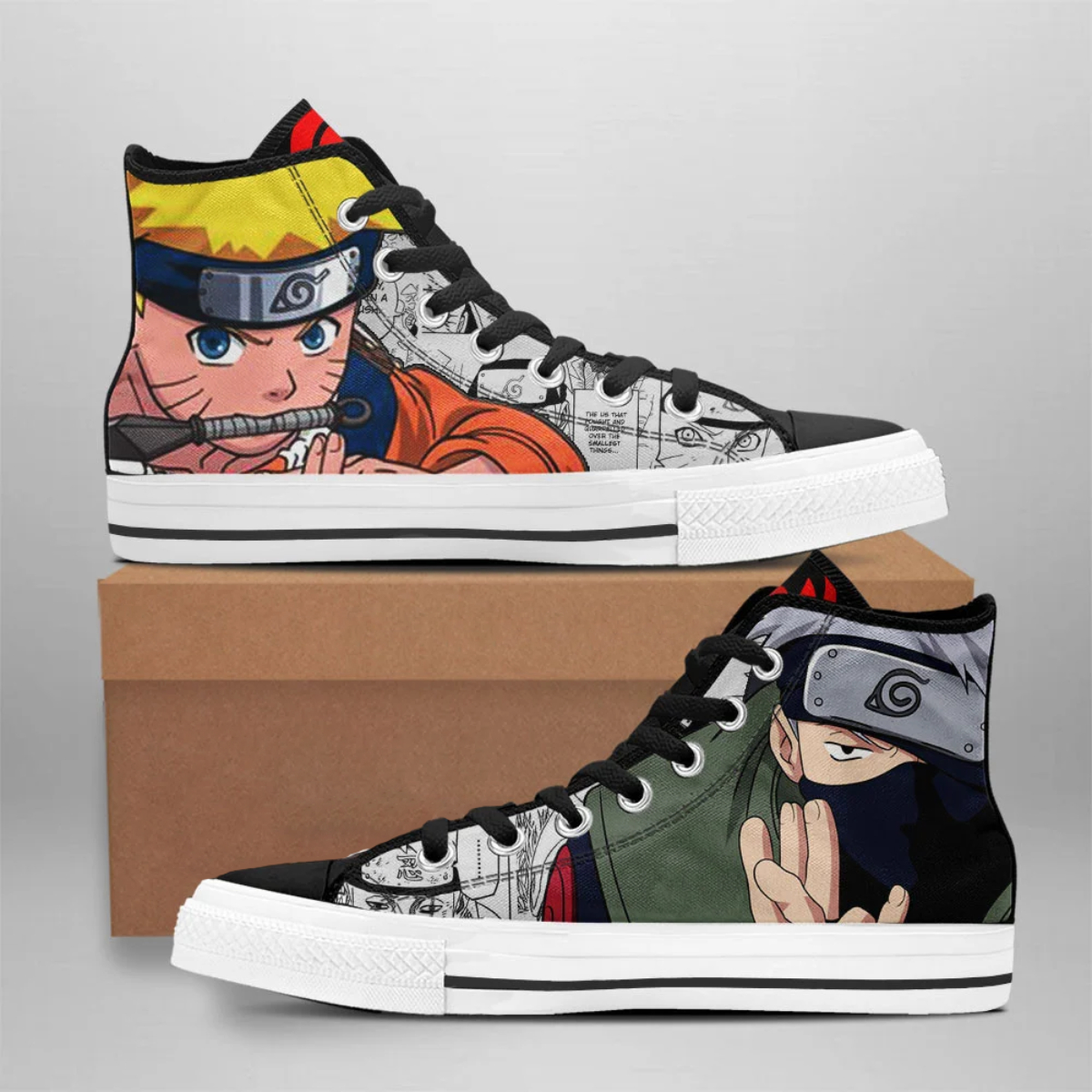 Kakashi Hatake And Naruto Uzumaki Air Jordan 1 Shoes V51 On Sale ...