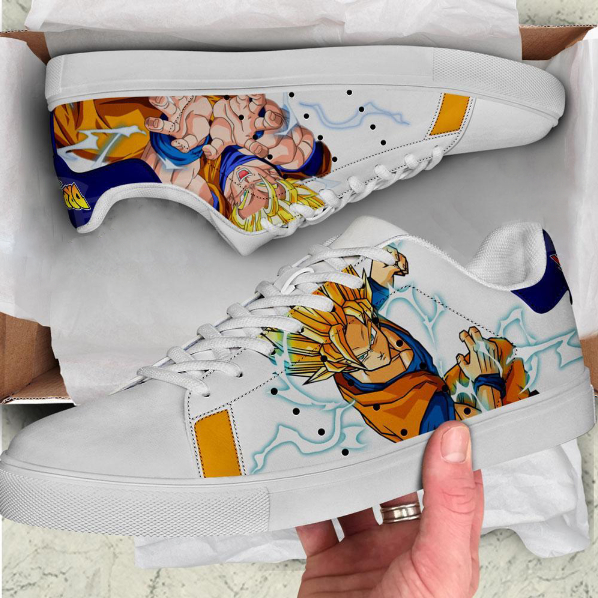 Røg Velsigne Kontrovers Goku Skate Shoes Dragon Ball Z Shoes V44 On Sale - Tana Elegant