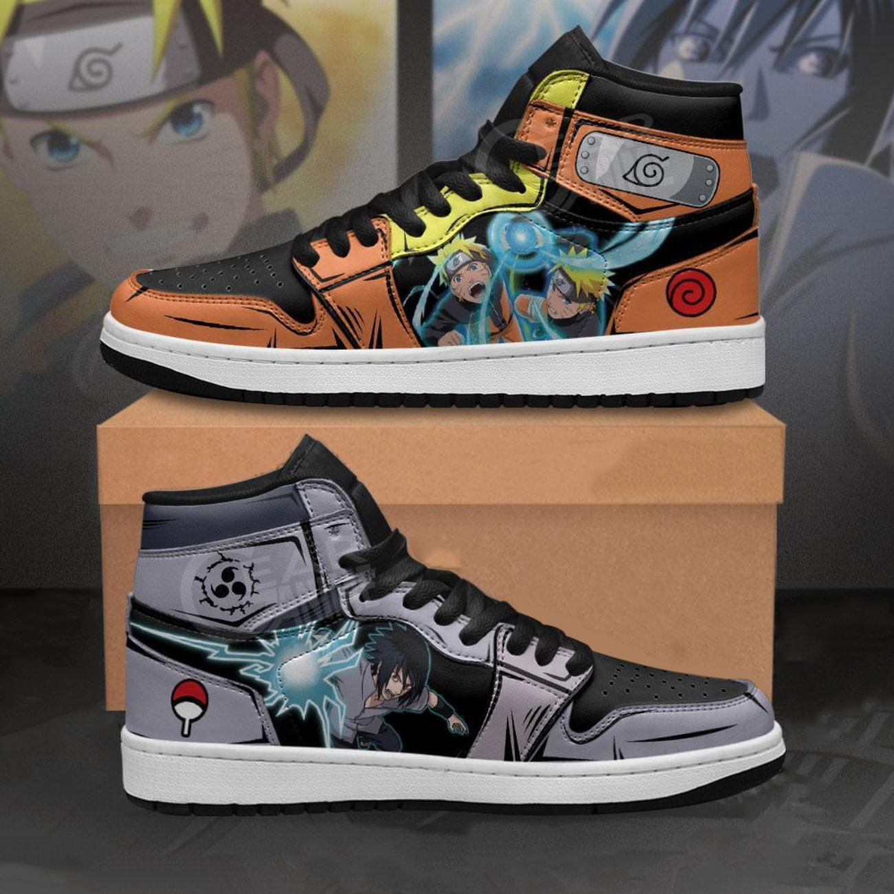 Naruto Uzumaki Kid high top custom shoes – Shoo Store