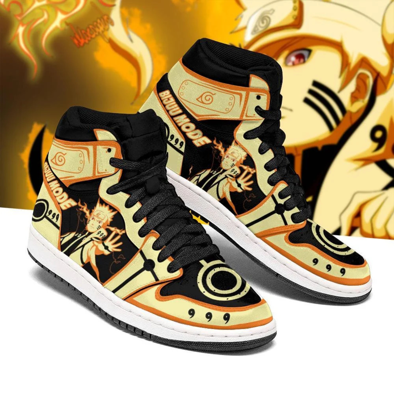Sasuke Air Jordan 1 Custom Naruto Shoes 