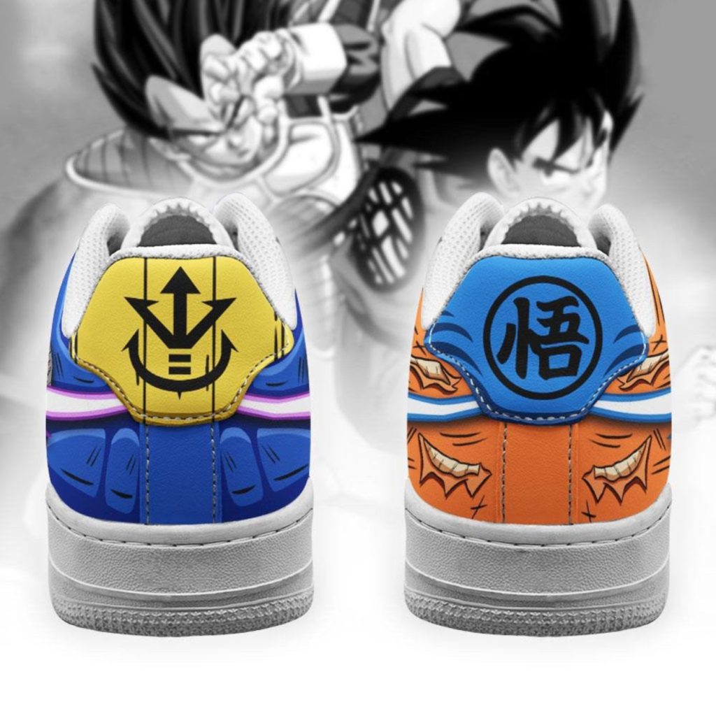 Goku And Vegeta Air Force Shoes Custom Dragon Ball Shoes V35 – Tana Elegant