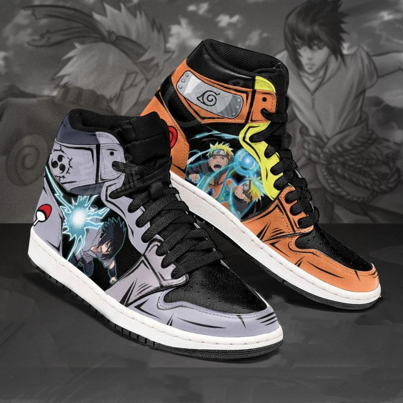 Naruto Uzumaki Kid high top custom shoes – Shoo Store