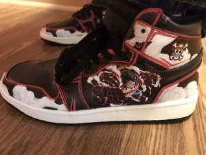 One Piece Luffy Snakeman Gear 4 Air Jordan OP Shoes V52 photo review