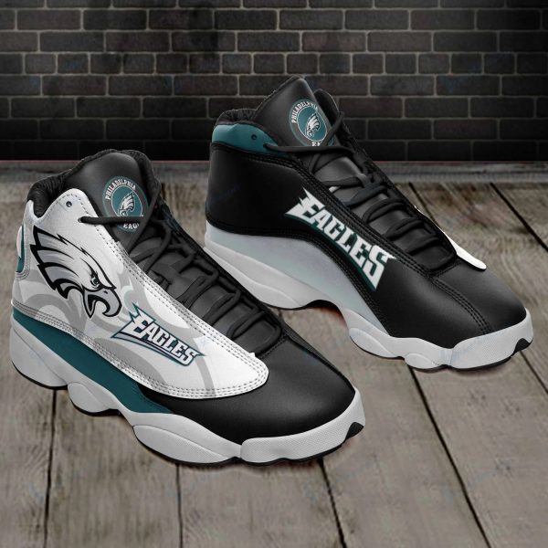 Philadelphia Eagles Shoes Air 13 All Over Print V58