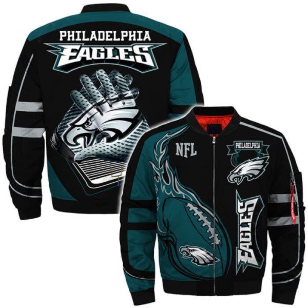 Philadelphia Eagles Football Bomber Jacket V04