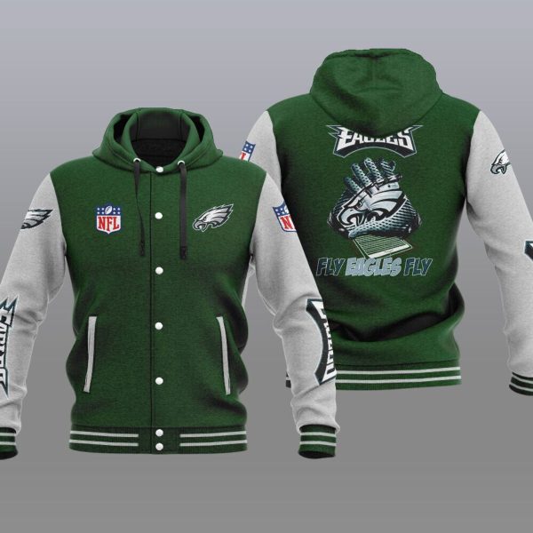 Philadelphia Eagles Jacket Football Varsity Hooded Jacket V09