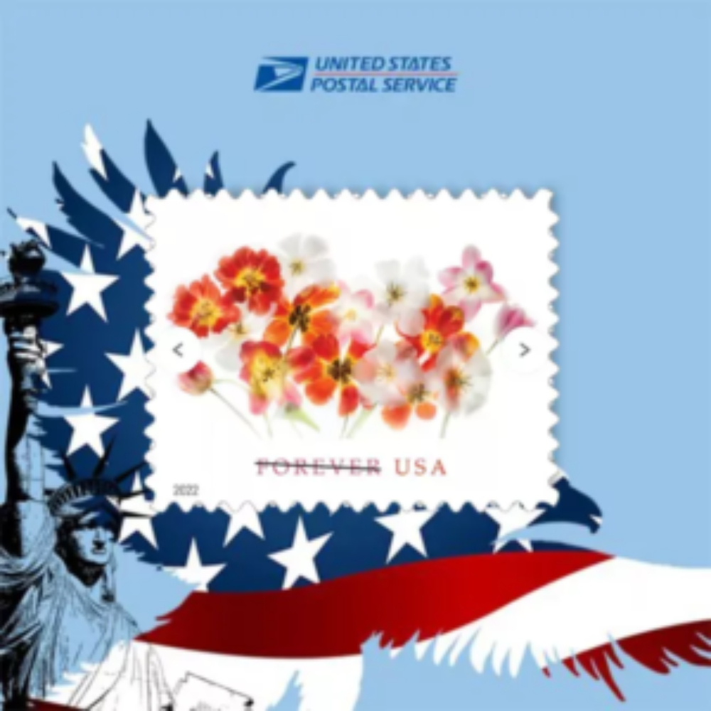 forever-stamps-tulips-2022-stamps-sealed-coils-tana-elegant