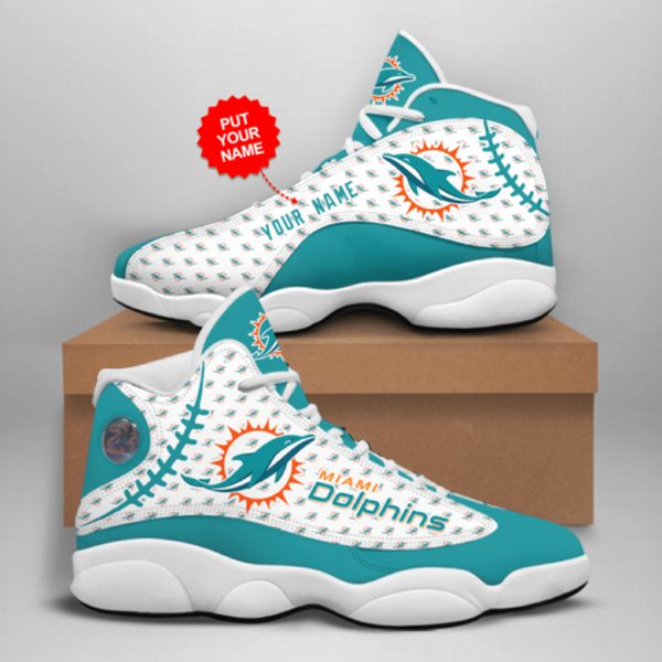 Miami Dolphins Shoes Air 13 Custom Name V56