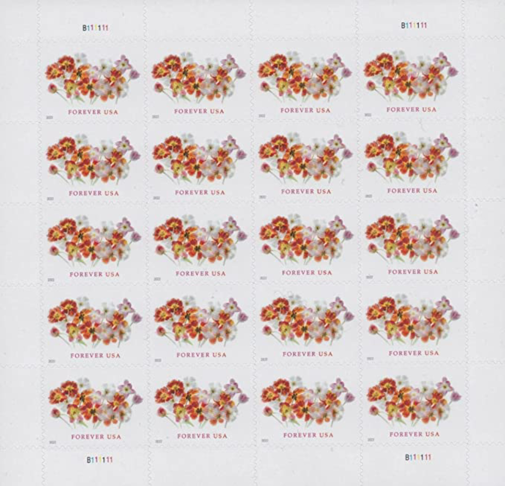 Forever Stamps Made of Hearts 2020 Stamps Coil of 100 PCS/Roll