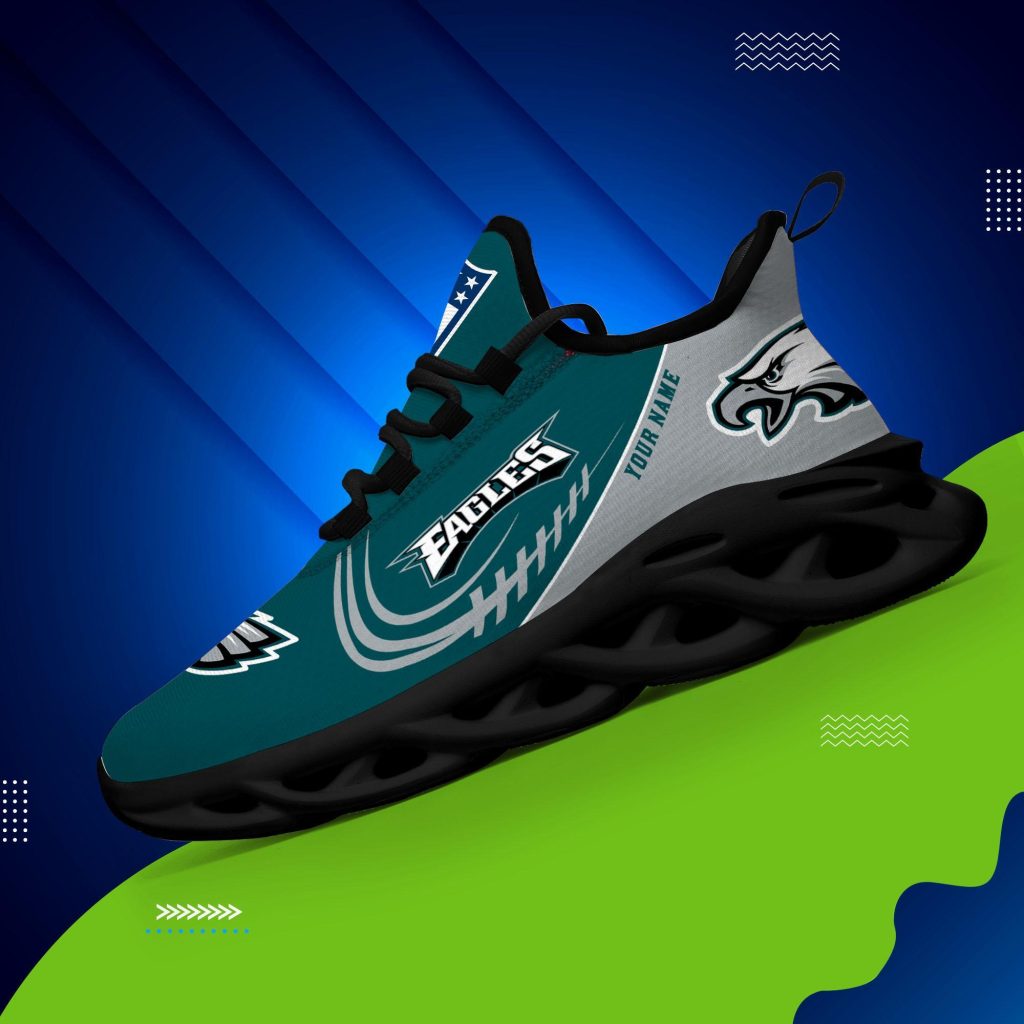 Philadelphia Eagles Fashion Custom Name Shoes V06 Tana Elegant