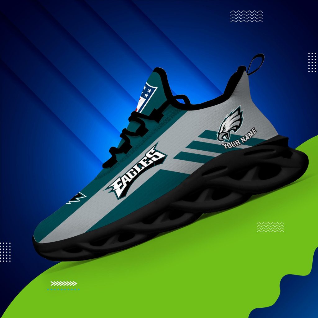 Philadelphia Eagles Custom Name Max Soul Shoes V04 On Sale Tana Elegant