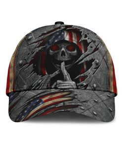 Skull Hats Skull American Flag Classic Caps V45