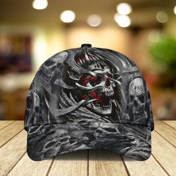 Skull Hats Skull Pattern Grim Skeleton Classic Caps V26