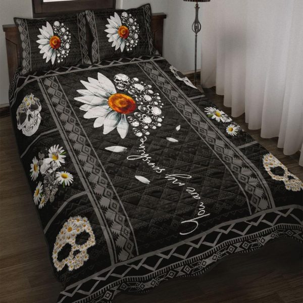 You Are My Sunshine Skull Bedding Set 2023