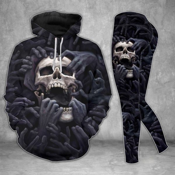 Skull Hoodies Dark Skull Graphics T-Shirt Hoodie Sweatshirt V30