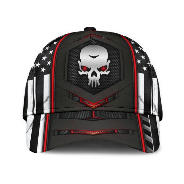 Skull Hats Skull Red Flag Carbon Classic Cap V26