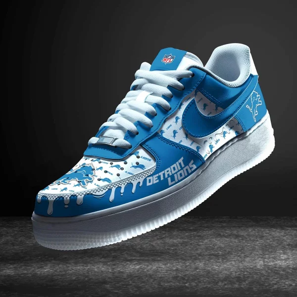 Detroit Lions Shoes AF1 Perfect Gift For Fans V11