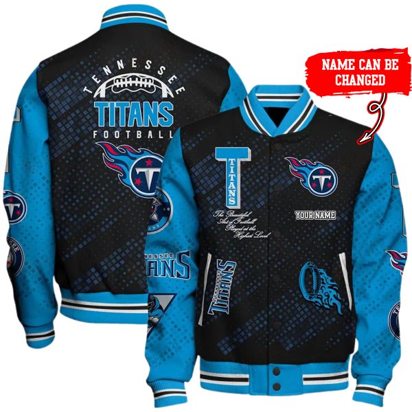 Customize Your Name With Tennessee Titans Button Down Baseball Jacket Version 4