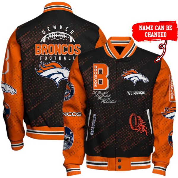 Customize Your Name With Denver Broncos Button Down Baseball Jacket Version 4