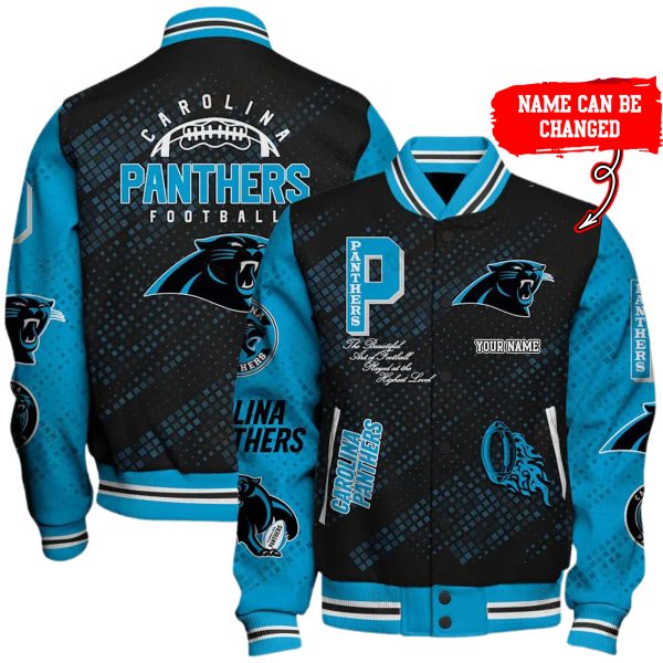 Customize Your Name With Carolina Panthers Button Down Baseball Jacket Version 4