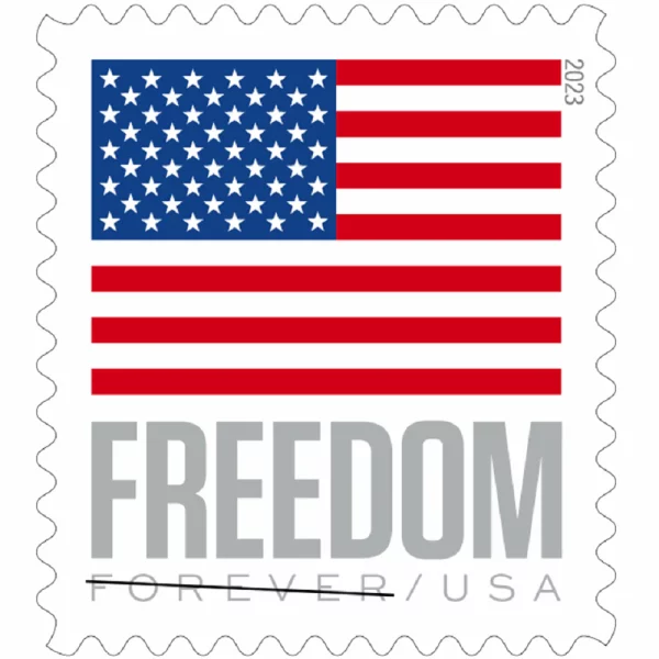 Forever Stamps Flag 2023 Roll Stamps Coil of 100 PCS/Roll