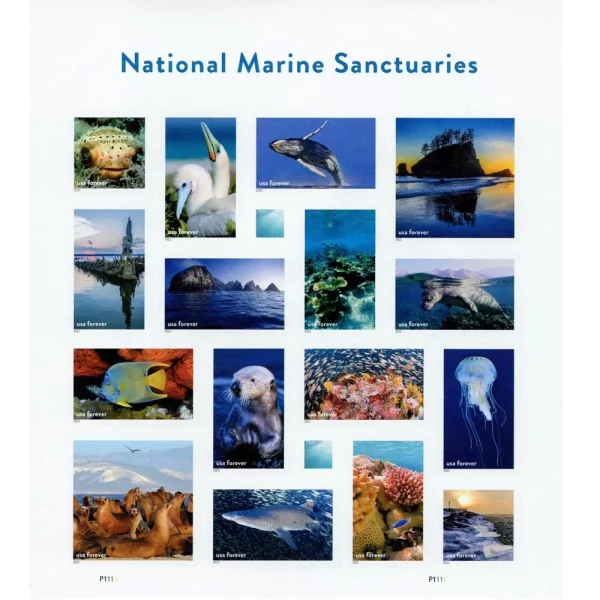 Forever Stamps National Marine Sanctuaries 2022 Stamps Coil of 100 PCS/Roll