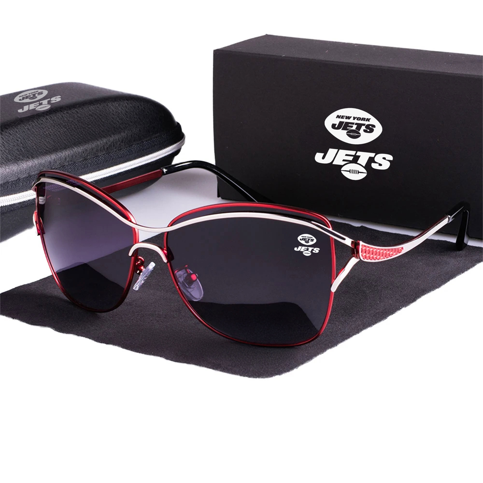 New York Jets Women’s Polarized Sunglasses Luxury Fashion VS 44 NF
