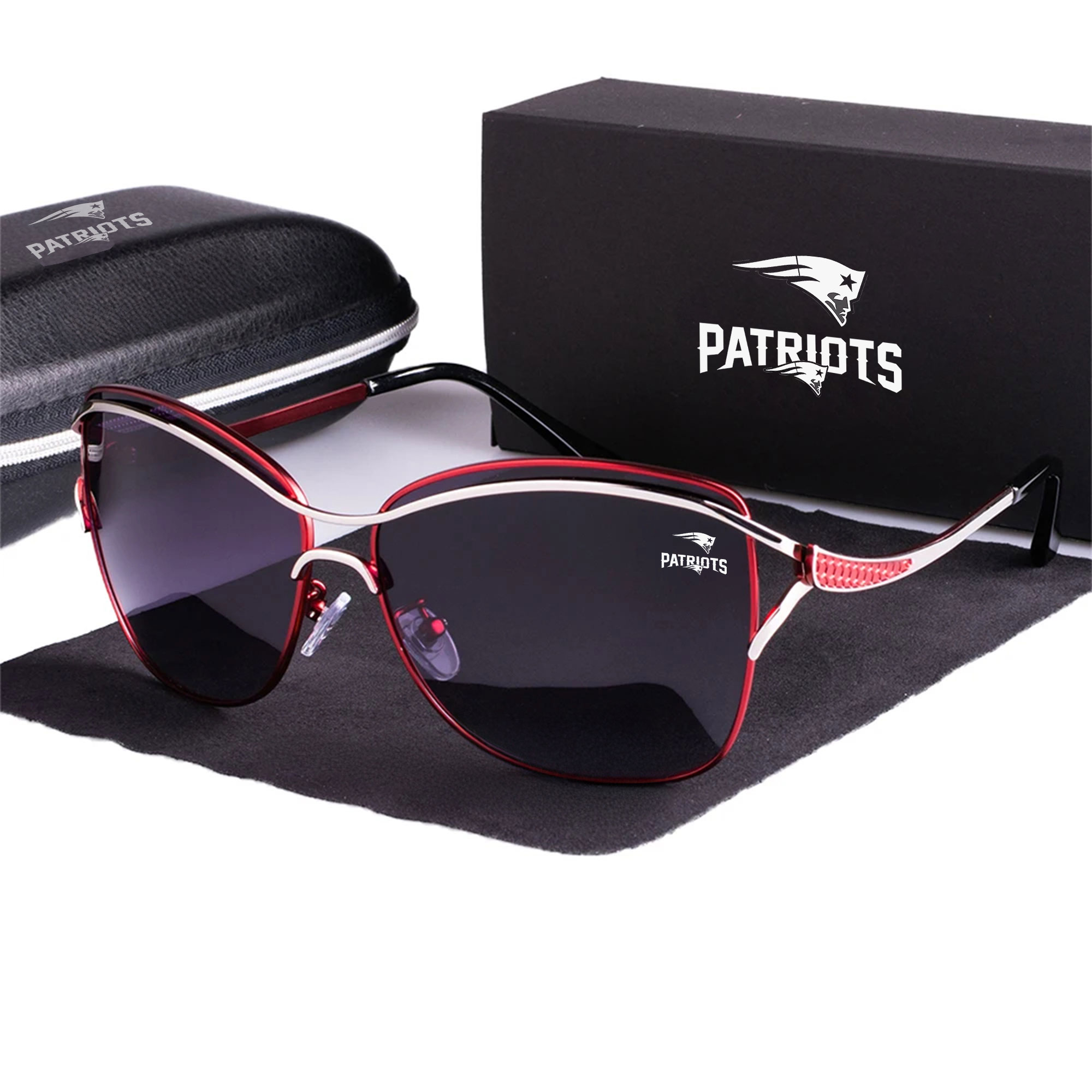 New England Patriots Women’s Polarized Sunglasses Luxury Fashion VS 44 NF