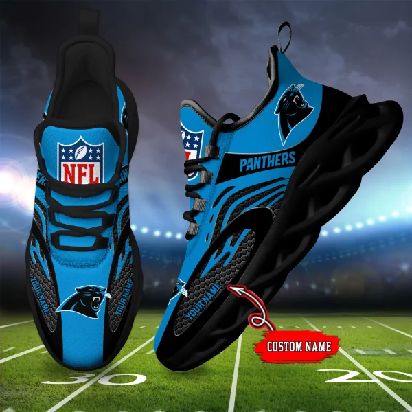 Carolina Panthers Shoes Custom Max Soul Shoes V16