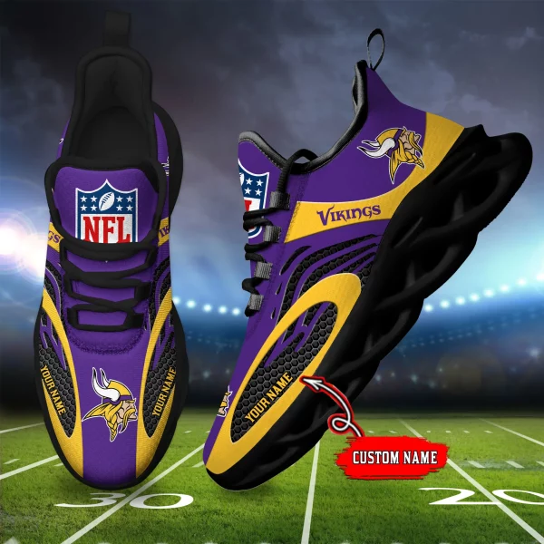 Minnesota Vikings Shoes Custom Max Soul Shoes V16