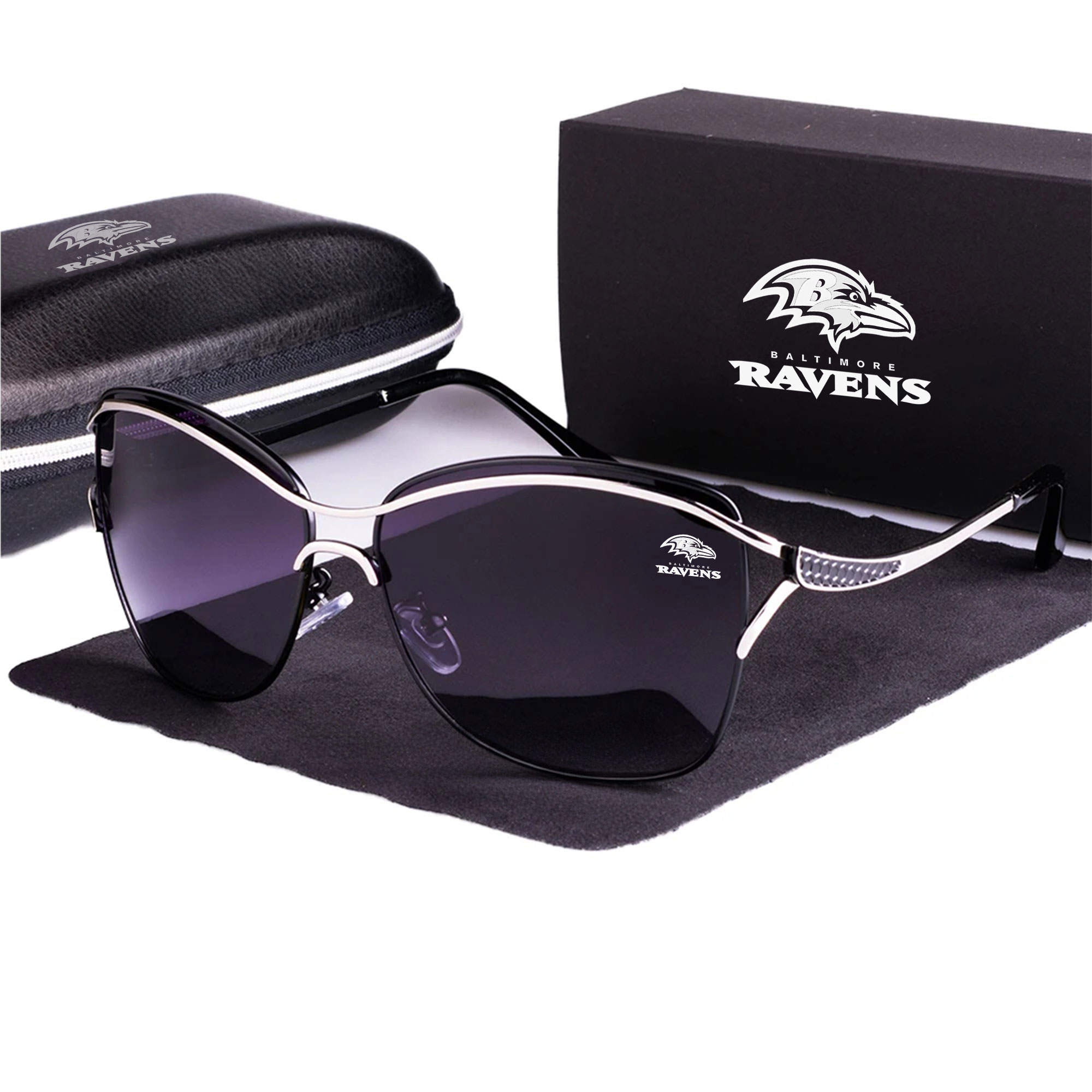 Baltimore Ravens Women’s Polarized Sunglasses Luxury Fashion VS 44 NF - Image 5