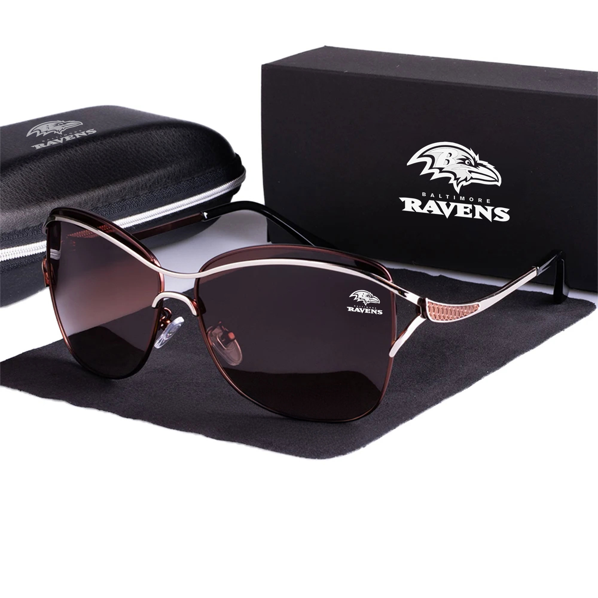 Baltimore Ravens Women’s Polarized Sunglasses Luxury Fashion VS 44 NF - Image 4